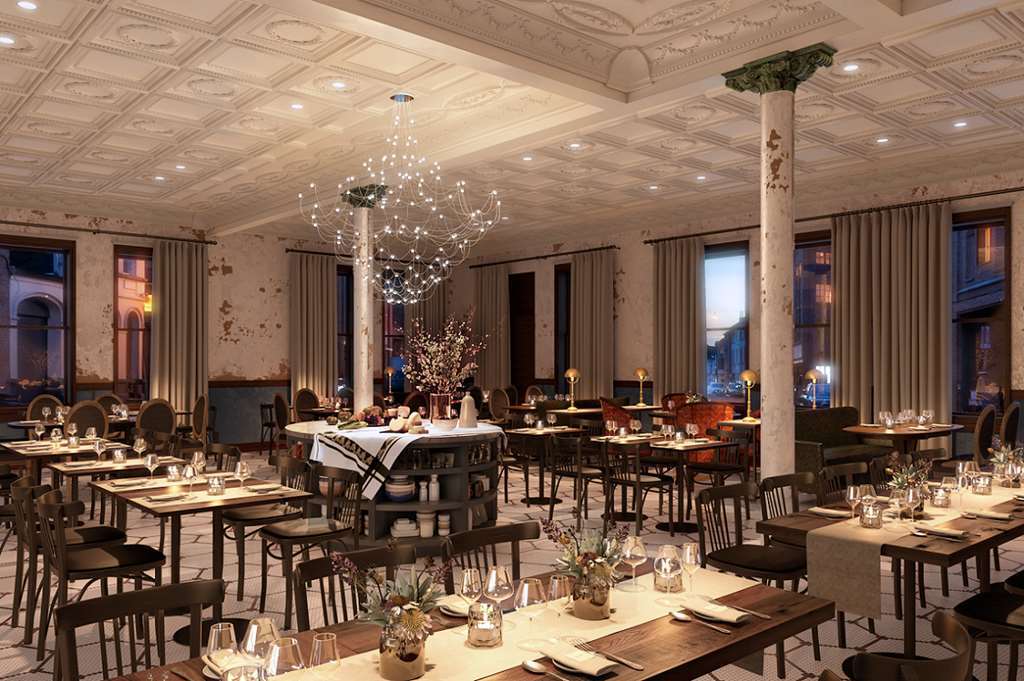 Crossroads Hotel Канзас Сити Ресторант снимка